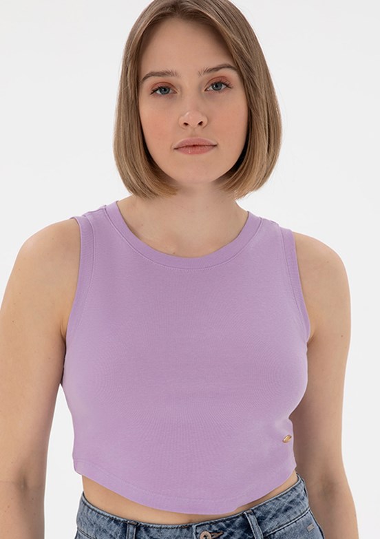 US POLO ASSN Mor Kadın Basic T-Shirt
