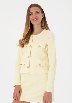 US POLO ASSN Sarı Kadın A-Form Fit Sweatshirt