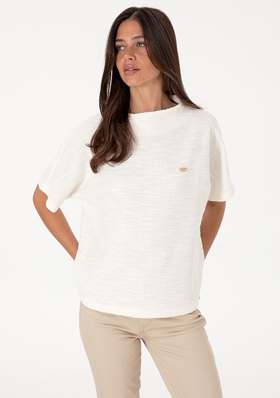 US POLO ASSN Beyaz Kadın Comfort T-Shirt