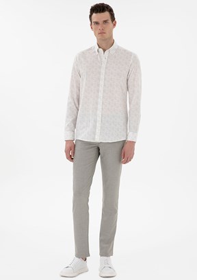 PİERRE CARDİN Yeşil Erkek Slim Pantolon