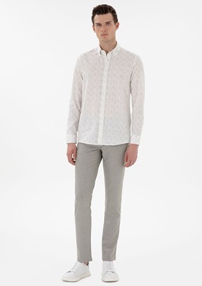 PİERRE CARDİN Yeşil Erkek Slim Pantolon