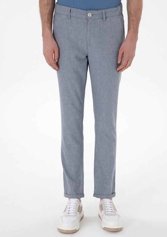 PİERRE CARDİN Mavi Erkek Slim Pantolon