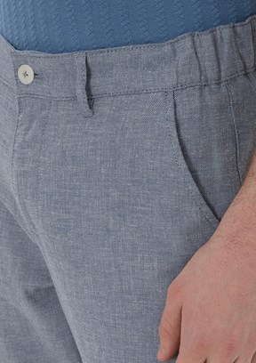 PİERRE CARDİN Mavi Erkek Slim Pantolon