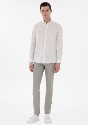 PİERRE CARDİN Yeşil Erkek Slim Pantolon