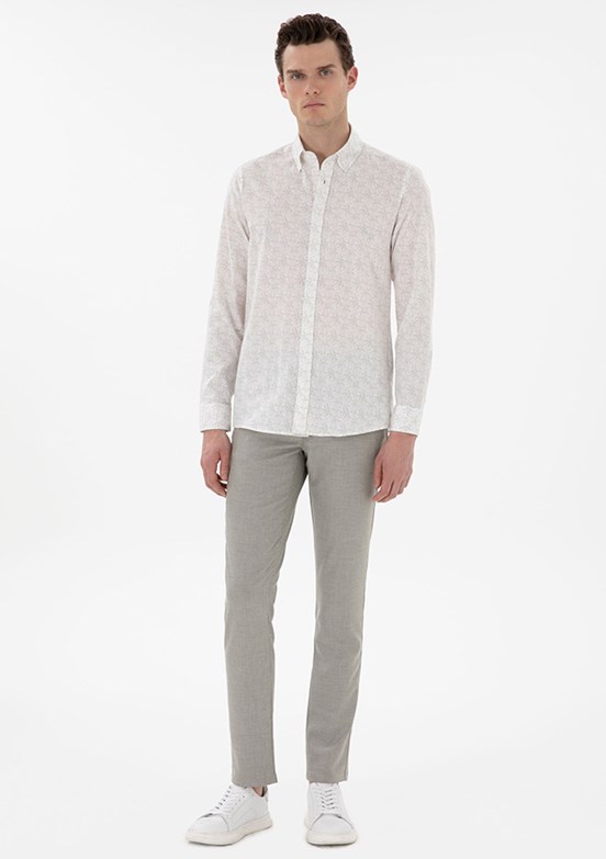 PİERRE CARDİN Yeşil Erkek Slim Pantolon
