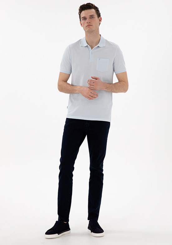 PİERRE CARDİN Erkek Lacivert Slim Jean Pantolon