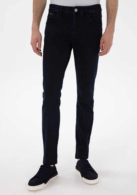PİERRE CARDİN Erkek Lacivert Slim Jean Pantolon