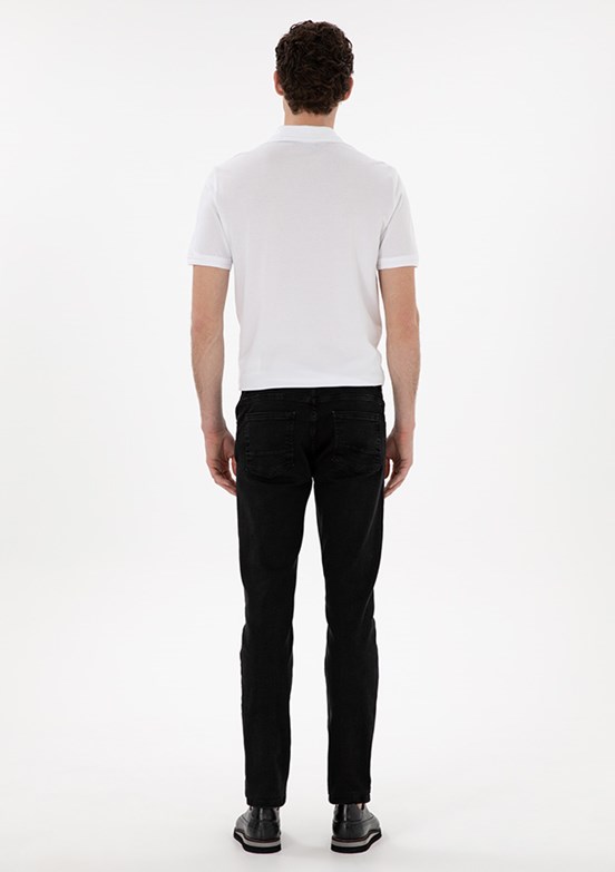PİERRE CARDİN Erkek Antrasit Slim Jean Pantolon