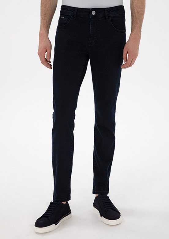 PİERRE CARDİN Erkek Lacivert Slim Jean Pantolon
