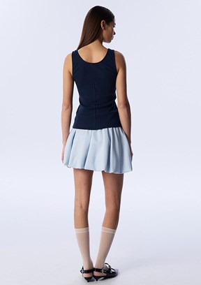 TWİST Lacivert Kadın Dar Kesim Basic T-shirt
