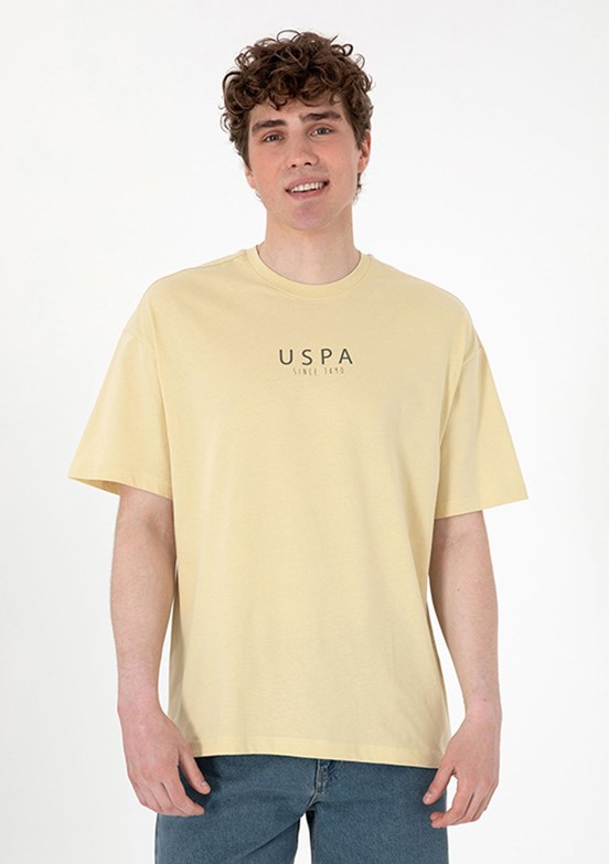 US POLO ASSN Yeşil Erkek Cropped T-Shirt