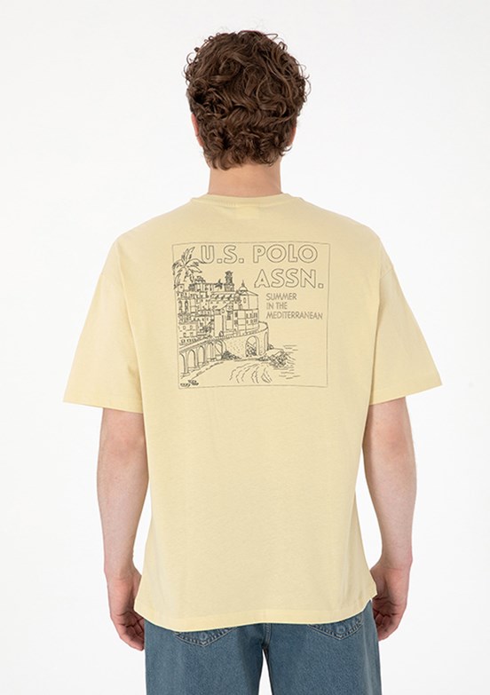 US POLO ASSN Yeşil Erkek Cropped T-Shirt