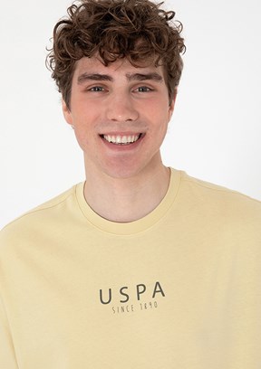 US POLO ASSN Yeşil Erkek Cropped T-Shirt