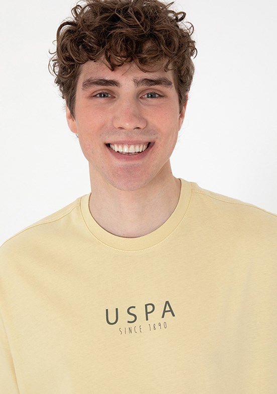 US POLO ASSN Yeşil Erkek Cropped T-Shirt
