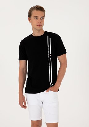 US POLO ASSN Siyah Erkek Regular T-Shirt