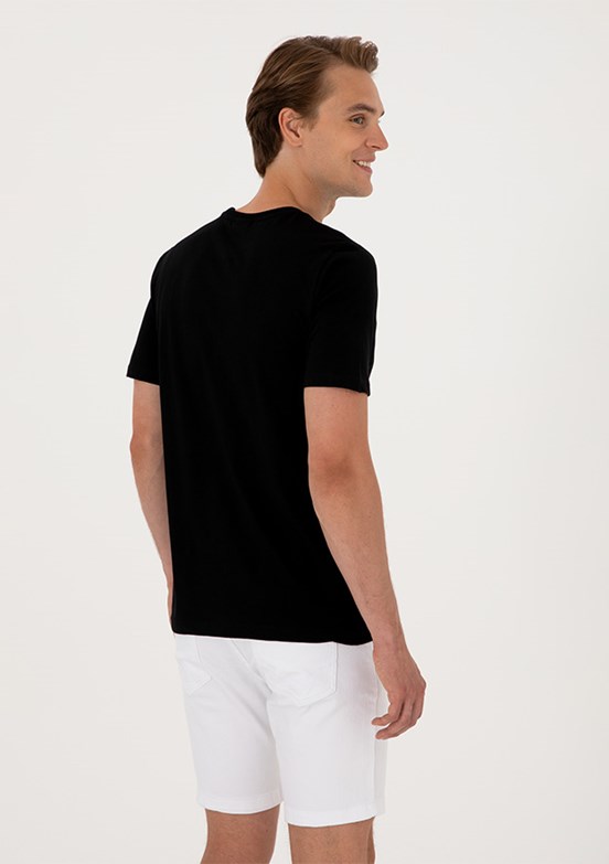 US POLO ASSN Siyah Erkek Regular T-Shirt