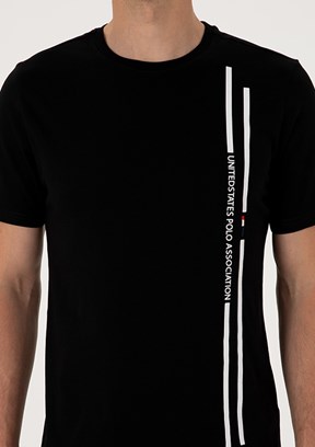 US POLO ASSN Siyah Erkek Regular T-Shirt