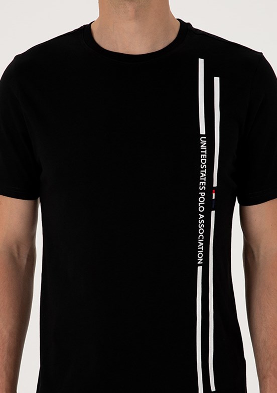 US POLO ASSN Siyah Erkek Regular T-Shirt