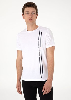US POLO ASSN Beyaz Erkek Regular T-Shirt