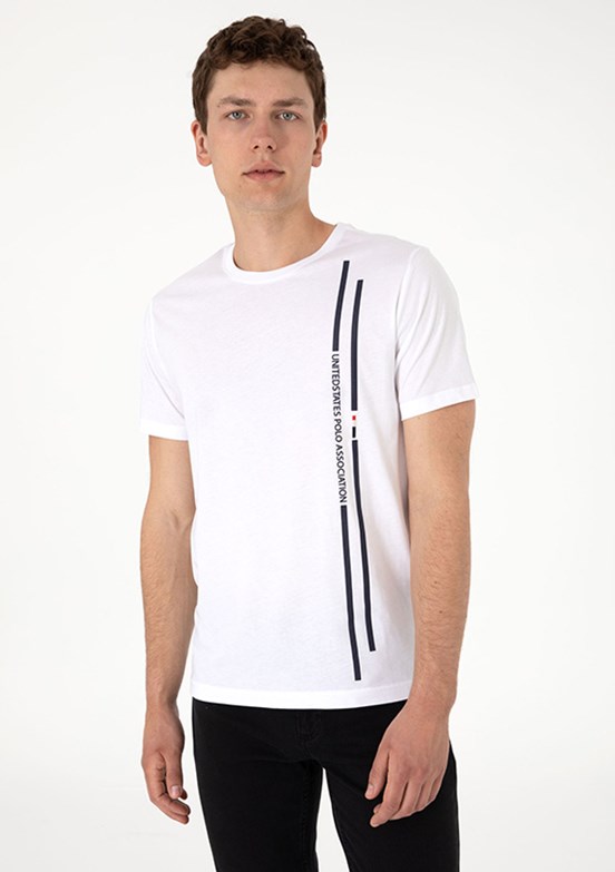 US POLO ASSN Beyaz Erkek Regular T-Shirt