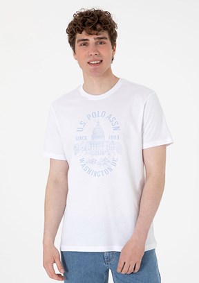 US POLO ASSN Beyaz Erkek Regular T-Shirt