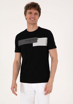 US POLO ASSN Siyah Erkek Regular T-Shirt