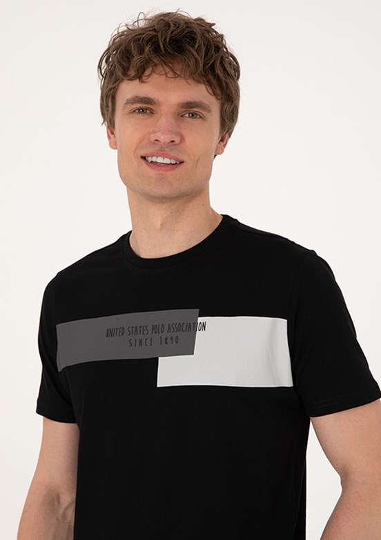 US POLO ASSN Siyah Erkek Regular T-Shirt
