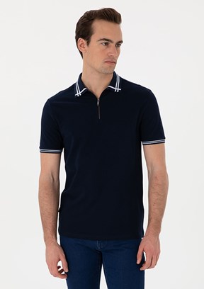PİERRE CARDİN Lacivert Erkek Slim T-Shirt