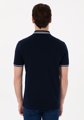 PİERRE CARDİN Lacivert Erkek Slim T-Shirt