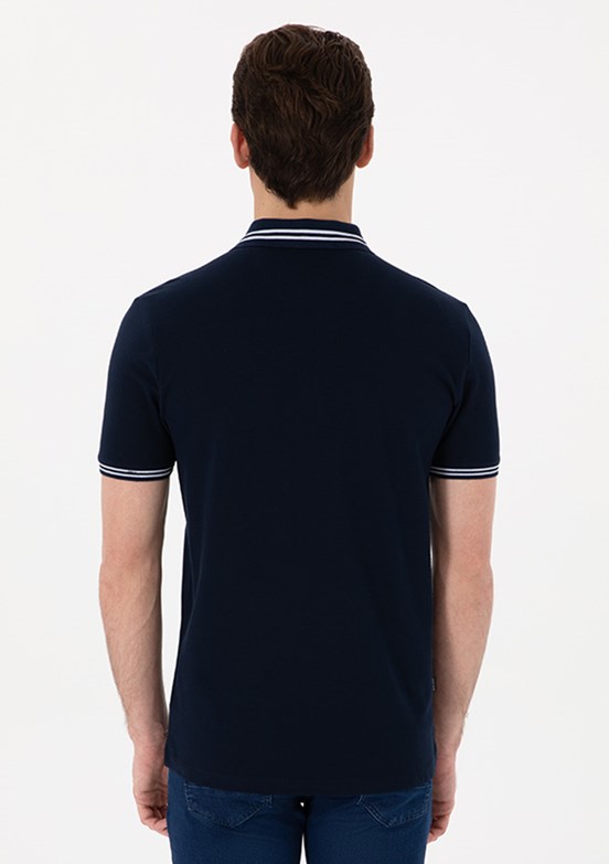 PİERRE CARDİN Lacivert Erkek Slim T-Shirt