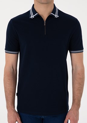 PİERRE CARDİN Lacivert Erkek Slim T-Shirt