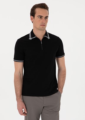 PİERRE CARDİN Siyah Erkek Slim T-Shirt