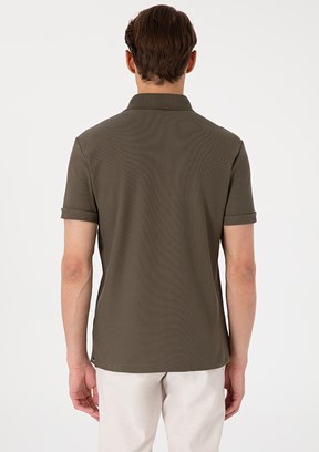 PİERRE CARDİN Yeşıl Erkek Basic T-Shirt