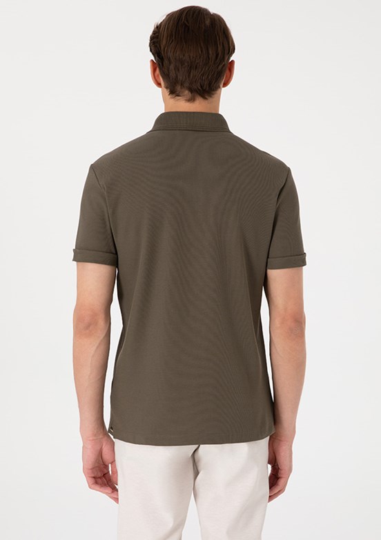 PİERRE CARDİN Yeşıl Erkek Basic T-Shirt
