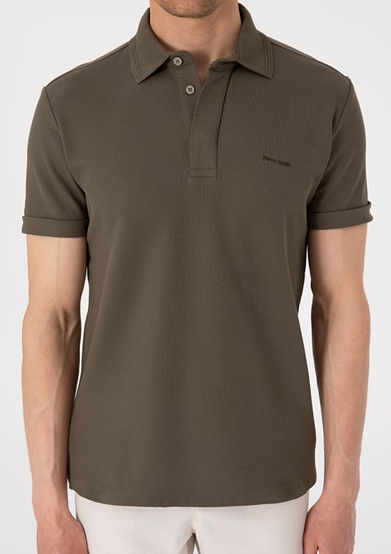 PİERRE CARDİN Yeşıl Erkek Basic T-Shirt