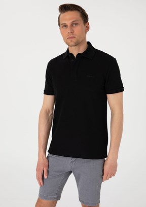 PİERRE CARDİN Siyah Erkek Basic T-Shirt