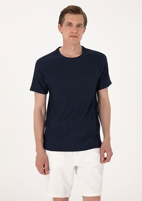 PİERRE CARDİN Lacivert Erkek Slim T-Shirt