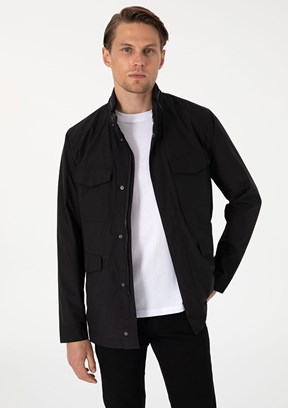 PİERRE CARDİN Sıyah Erkek Basic Mont