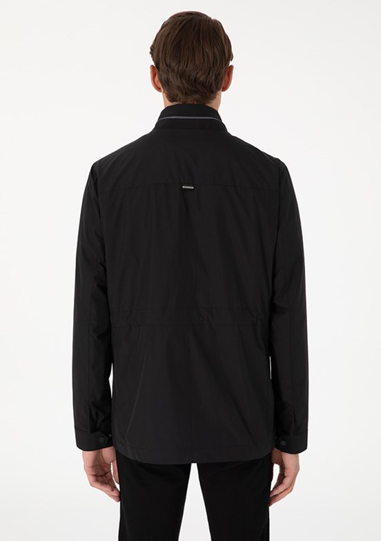 PİERRE CARDİN Sıyah Erkek Basic Mont