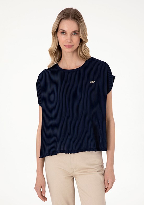 US POLO ASSN Lacivert Kadın A-Form Fit T-Shirt