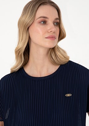 US POLO ASSN Lacivert Kadın A-Form Fit T-Shirt