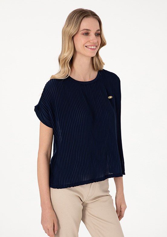 US POLO ASSN Lacivert Kadın A-Form Fit T-Shirt