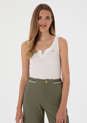 US POLO ASSN Beyaz Kadın Culotte T-Shirt