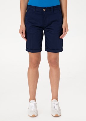 US POLO ASSN Lacivert Kadın Kapri Şort