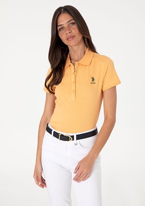 US POLO ASSN Turuncu Kadın Basic T-shirt