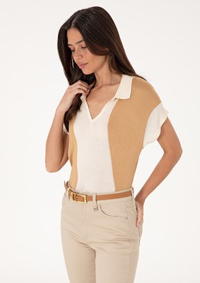 US POLO ASSN Kahverengi Kadın Comfort Kazak