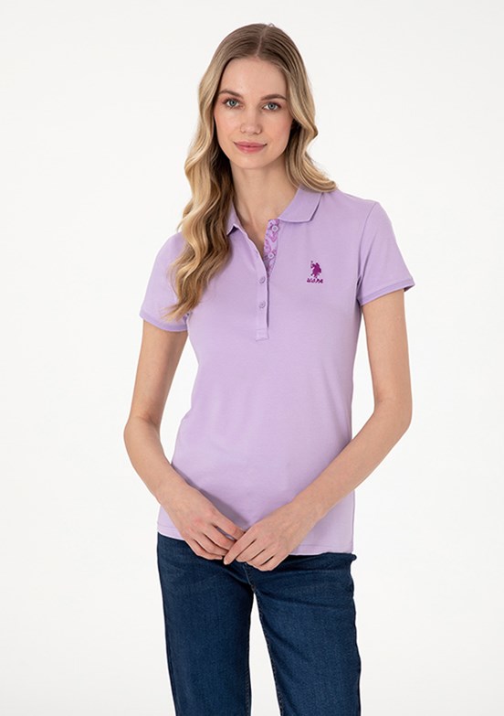 US POLO ASSN Mor Kadın Slim T-Shirt