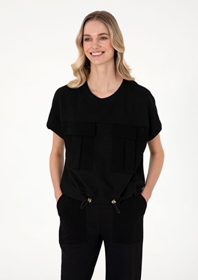 US POLO ASSN Siyah Kadın Comfort T-Shirt
