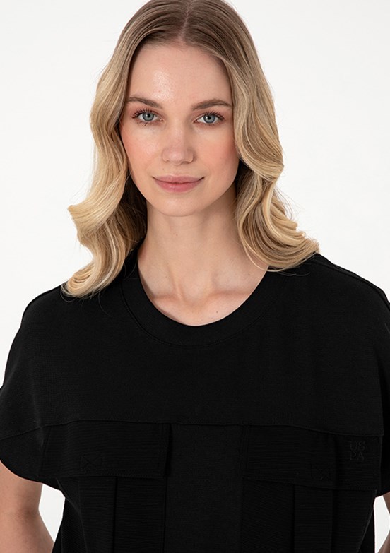 US POLO ASSN Siyah Kadın Comfort T-Shirt
