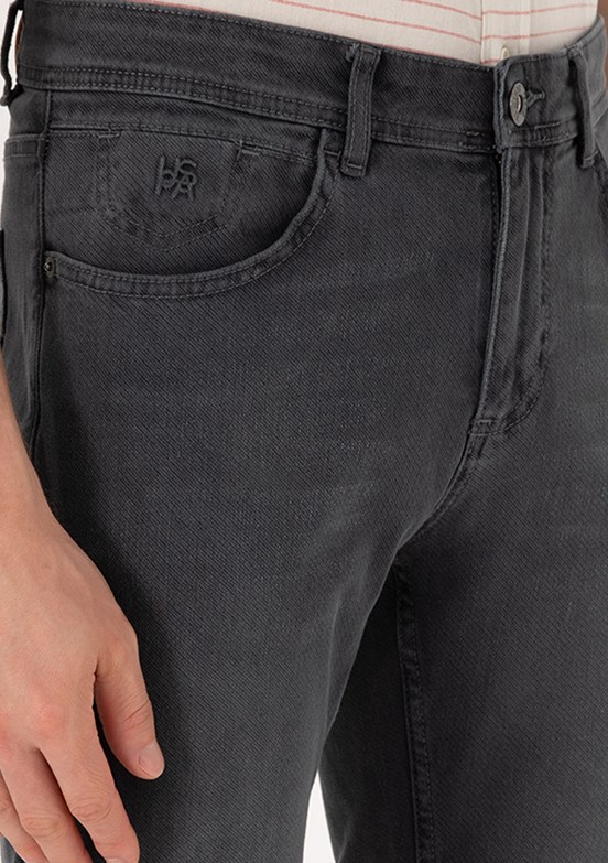 US POLO ASSN Gri Erkek Straight Jean Pantolon